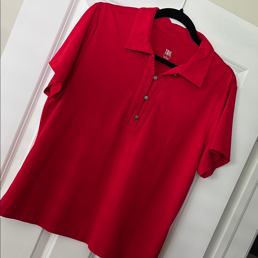Tail Red Golf Polo
